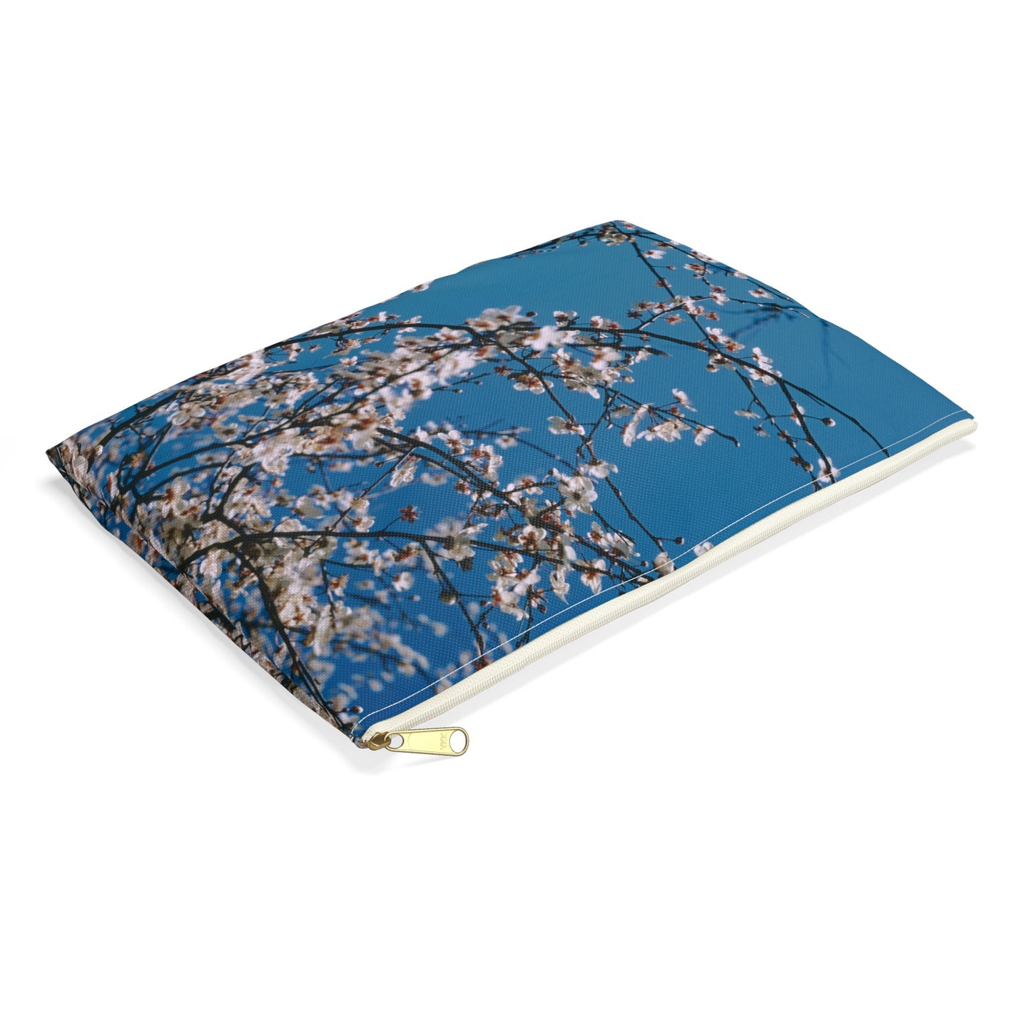 Cherry Blossoms in Blue - Makeup Pouch