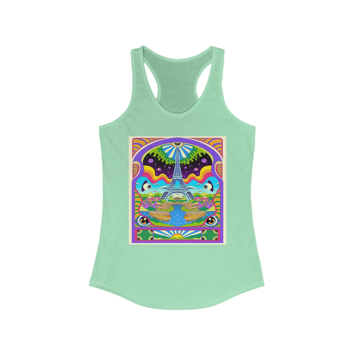 Trippy Paris - Women's Racerback Tank Top