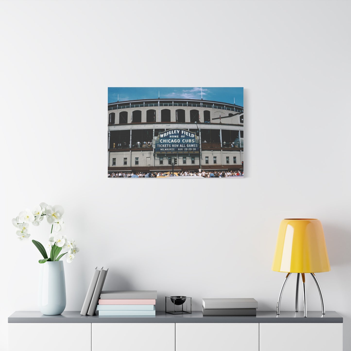 Wrigley Field, Home Of Chicago Cubs, August, 1959 - Matte Canvas, Stretched, 1.25 in