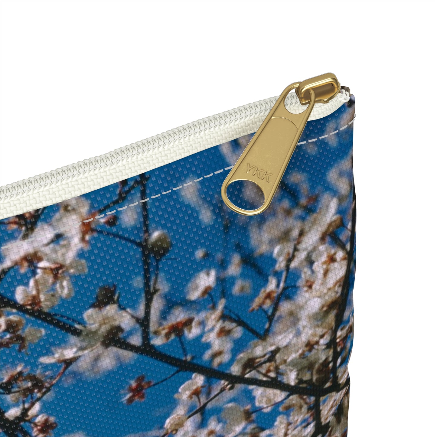 Cherry Blossoms in Blue - Makeup Pouch