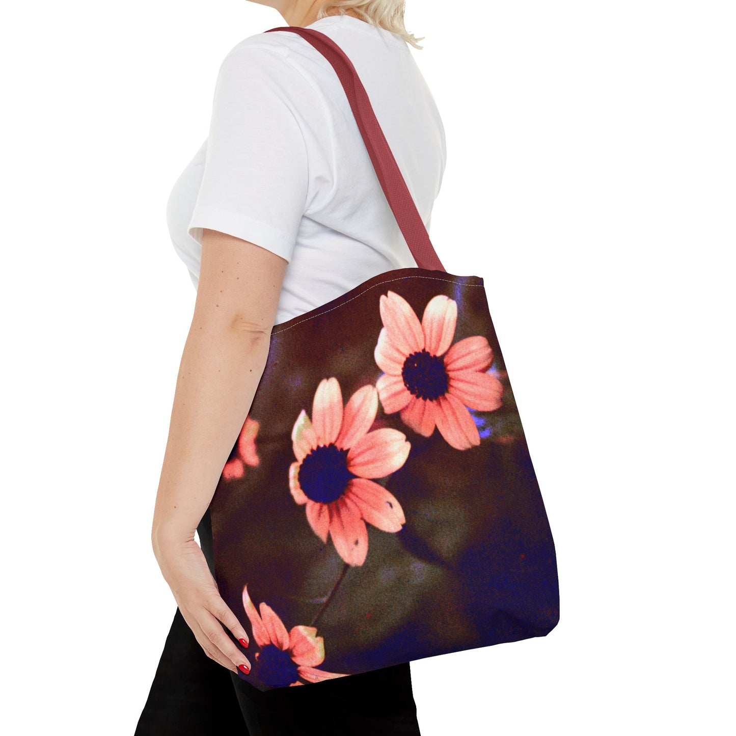 Pink Daisy at Dusk - Tote Bag