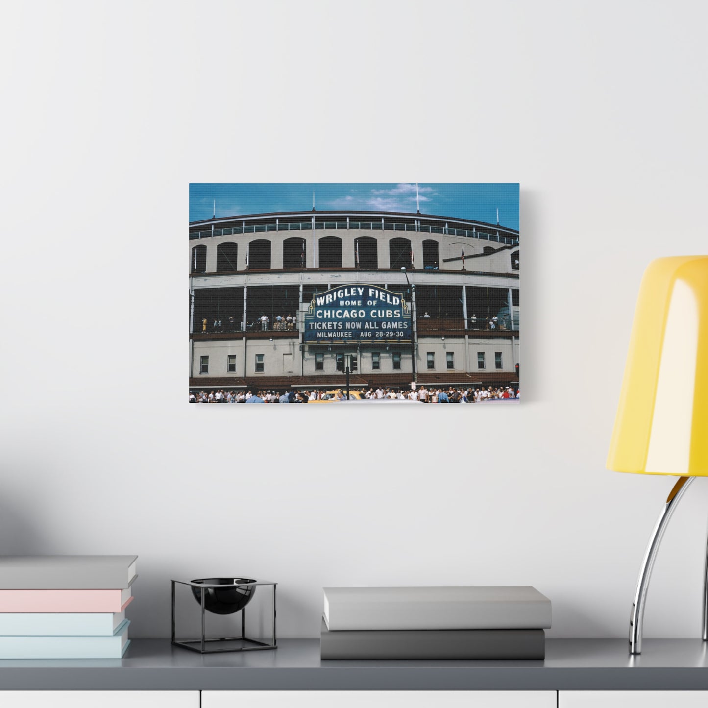 Wrigley Field, Home Of Chicago Cubs, August, 1959 - Matte Canvas, Stretched, 1.25 in