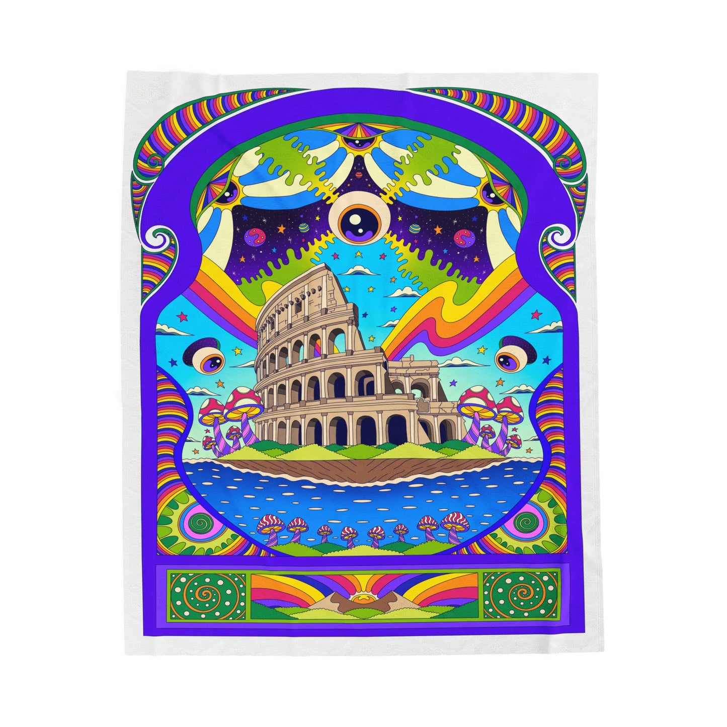 The Conscious Colosseum - Plush Blanket