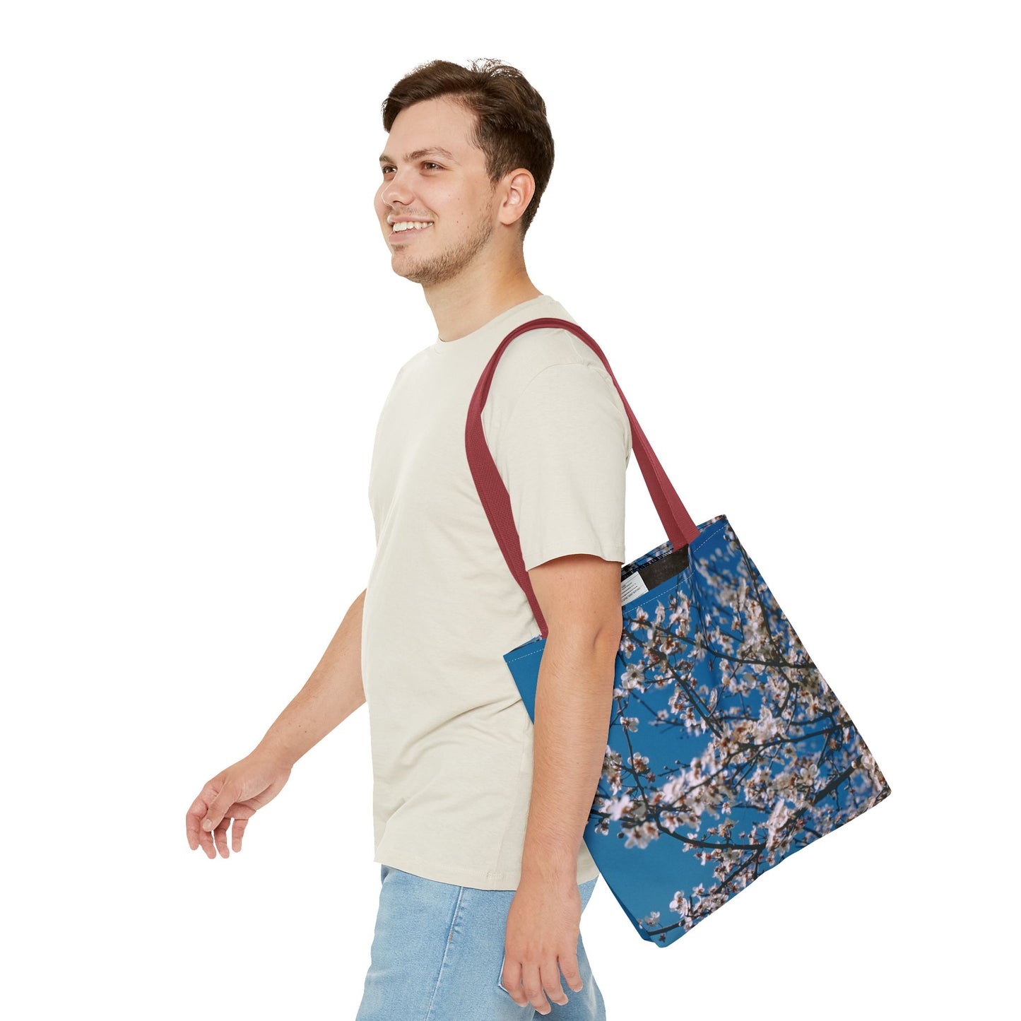 Cherry Blossoms in Blue - Tote Bag