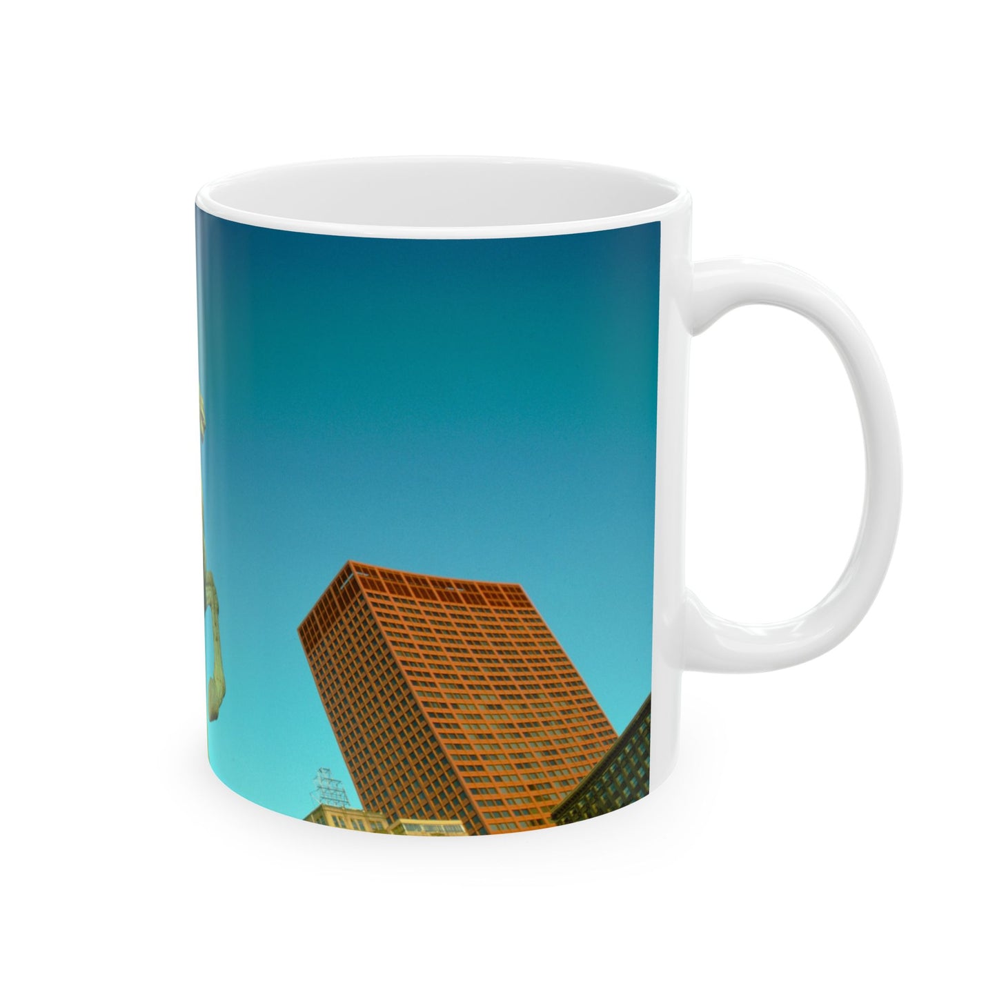 The Spearman, Grant Park, Chicago, 1974 - Ceramic Mug