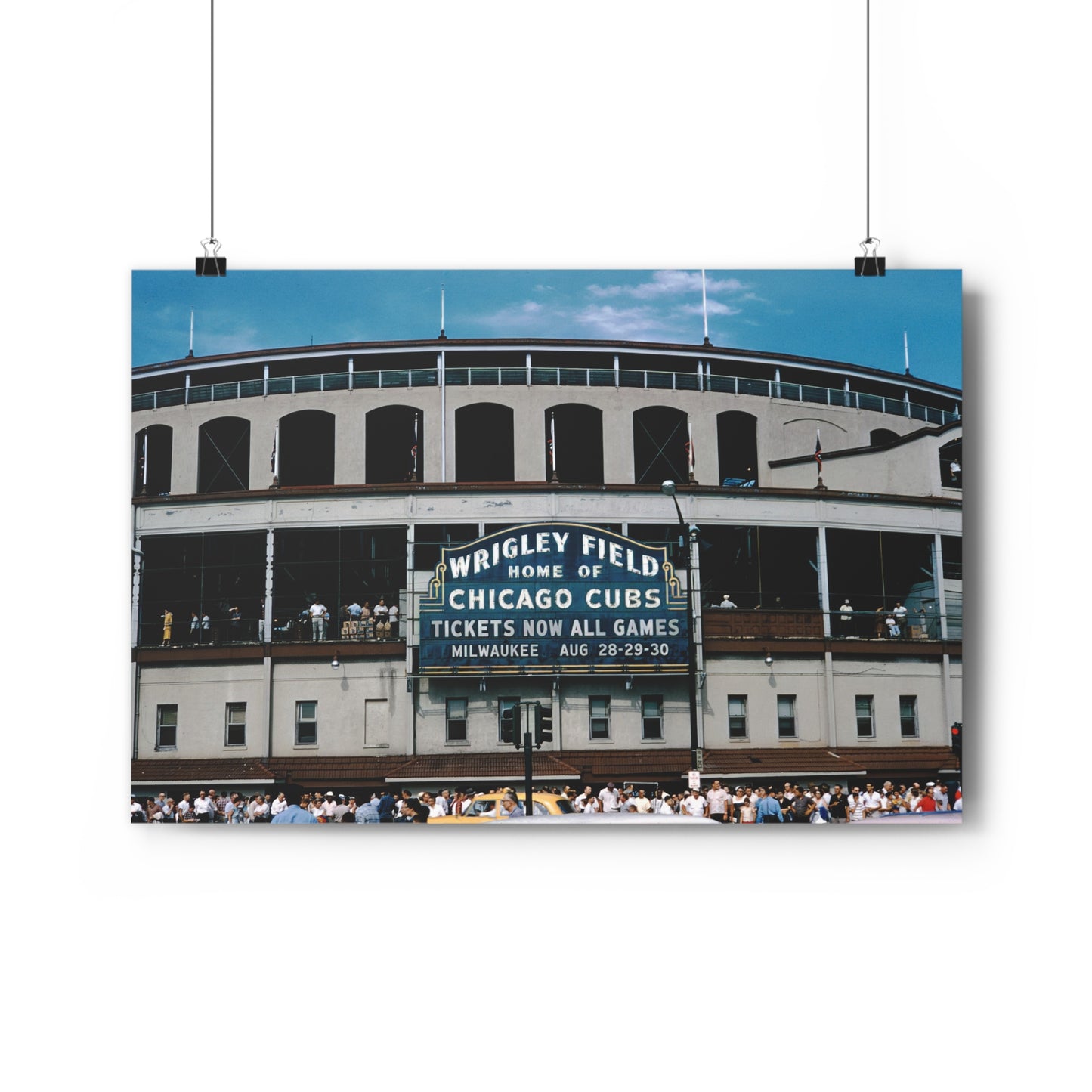 Wrigley Field, Home Of Chicago Cubs, August, 1959 - Giclée Fine Art Print