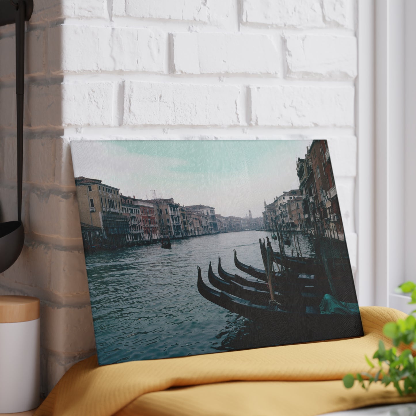 Venice, Italy, Grand Canal, 1976 - Glass Cutting Board