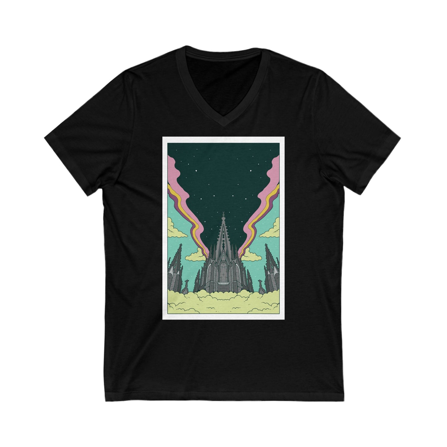 Trippy Barcelona - Unixex V-Neck Tee