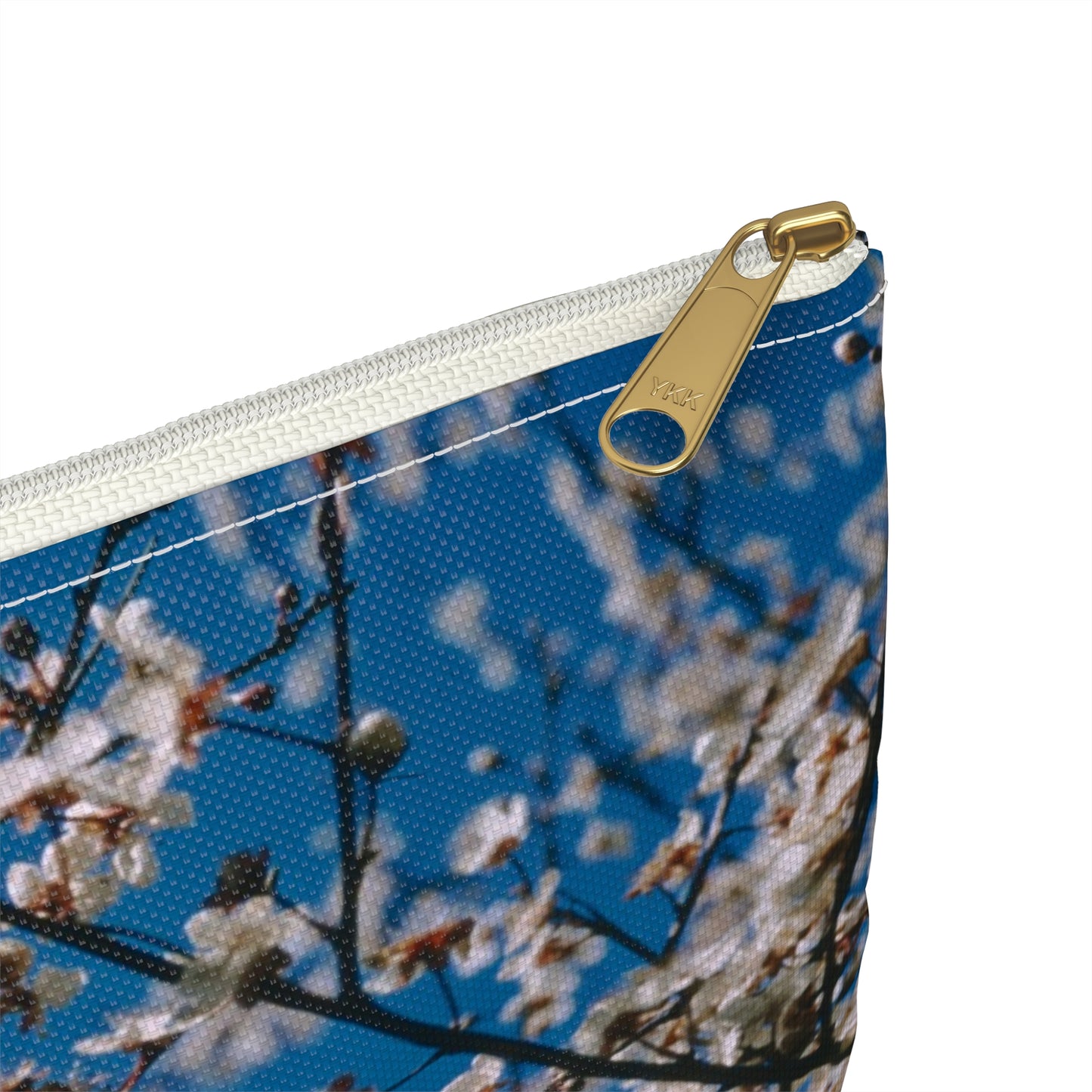 Cherry Blossoms in Blue - Makeup Pouch