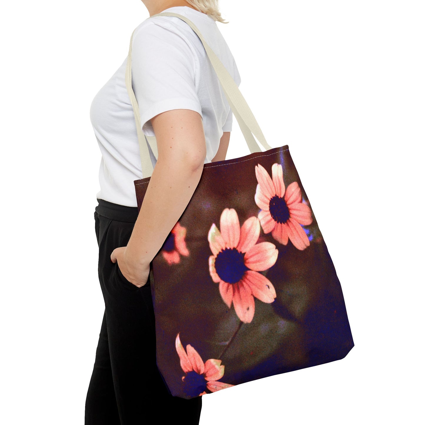 Pink Daisy at Dusk - Tote Bag