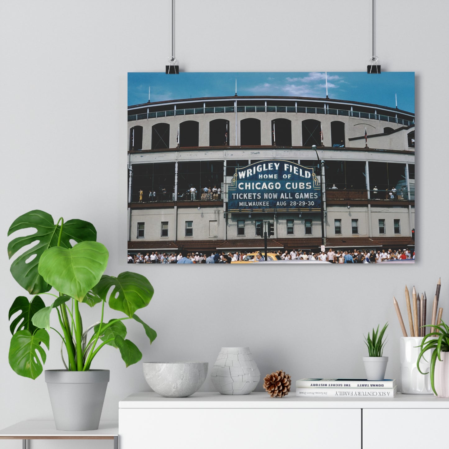 Wrigley Field, Home Of Chicago Cubs, August, 1959 - Giclée Fine Art Print