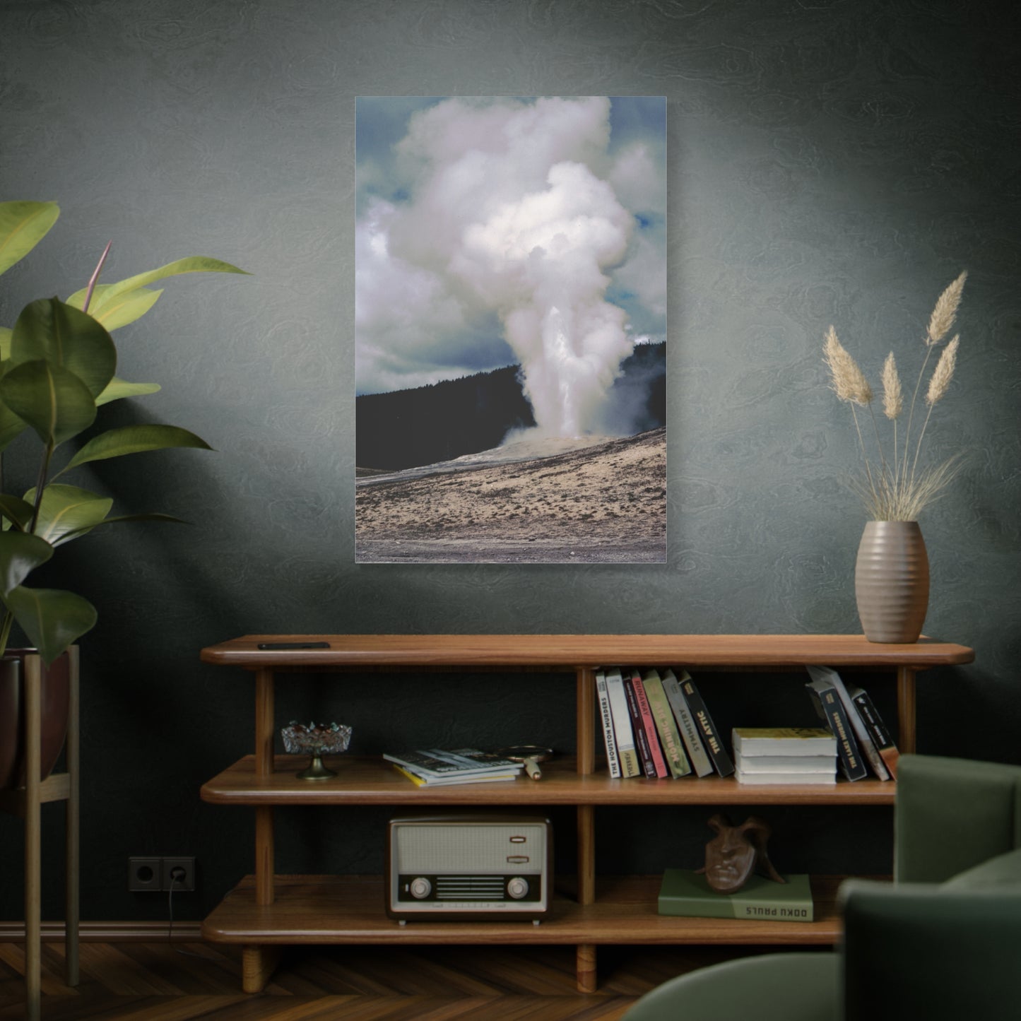 Old Faithful, Yellowstone National Park, 1969 - Matte Canvas, Stretched, 1.25 in