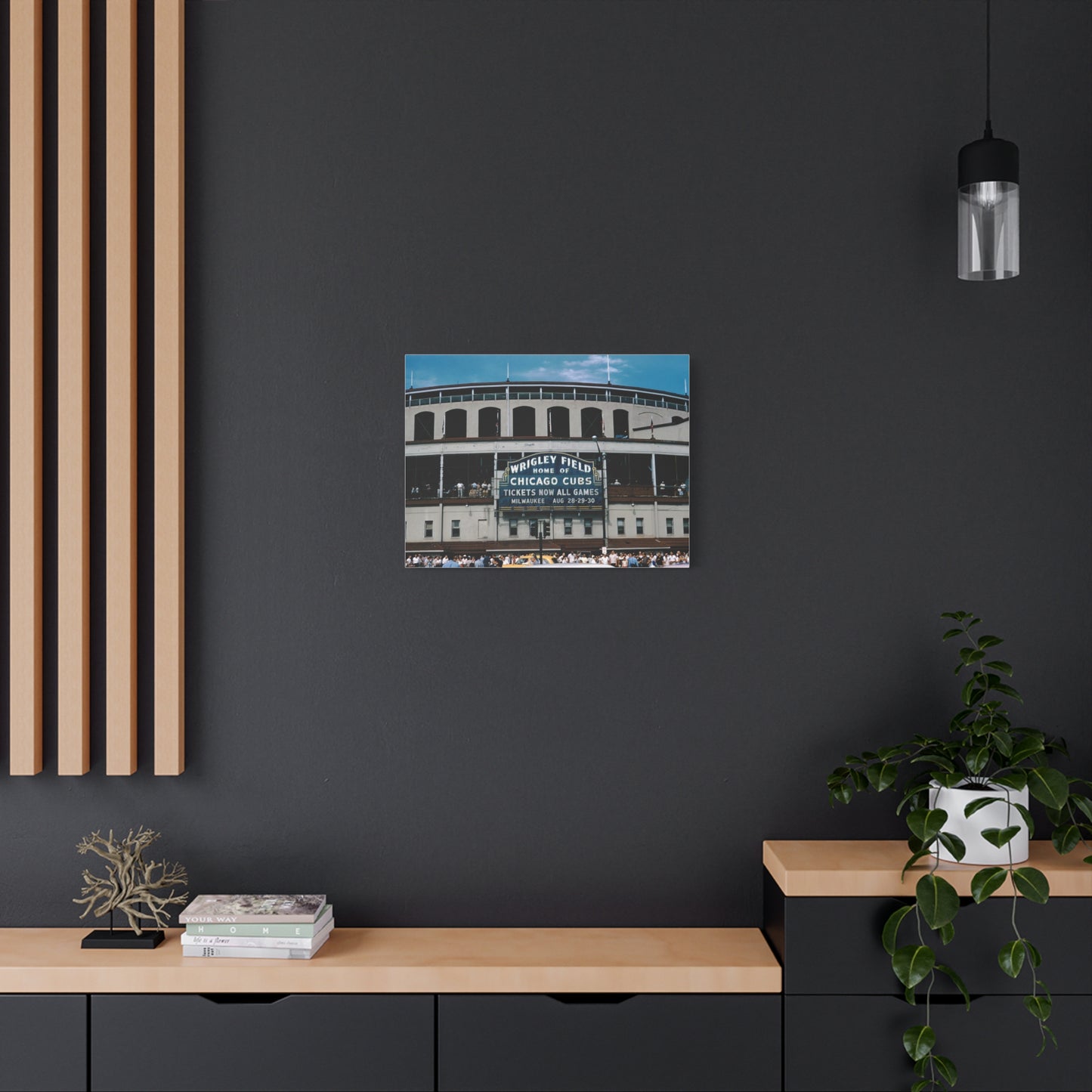 Wrigley Field, Home Of Chicago Cubs, August, 1959 - Matte Canvas, Stretched, 1.25 in