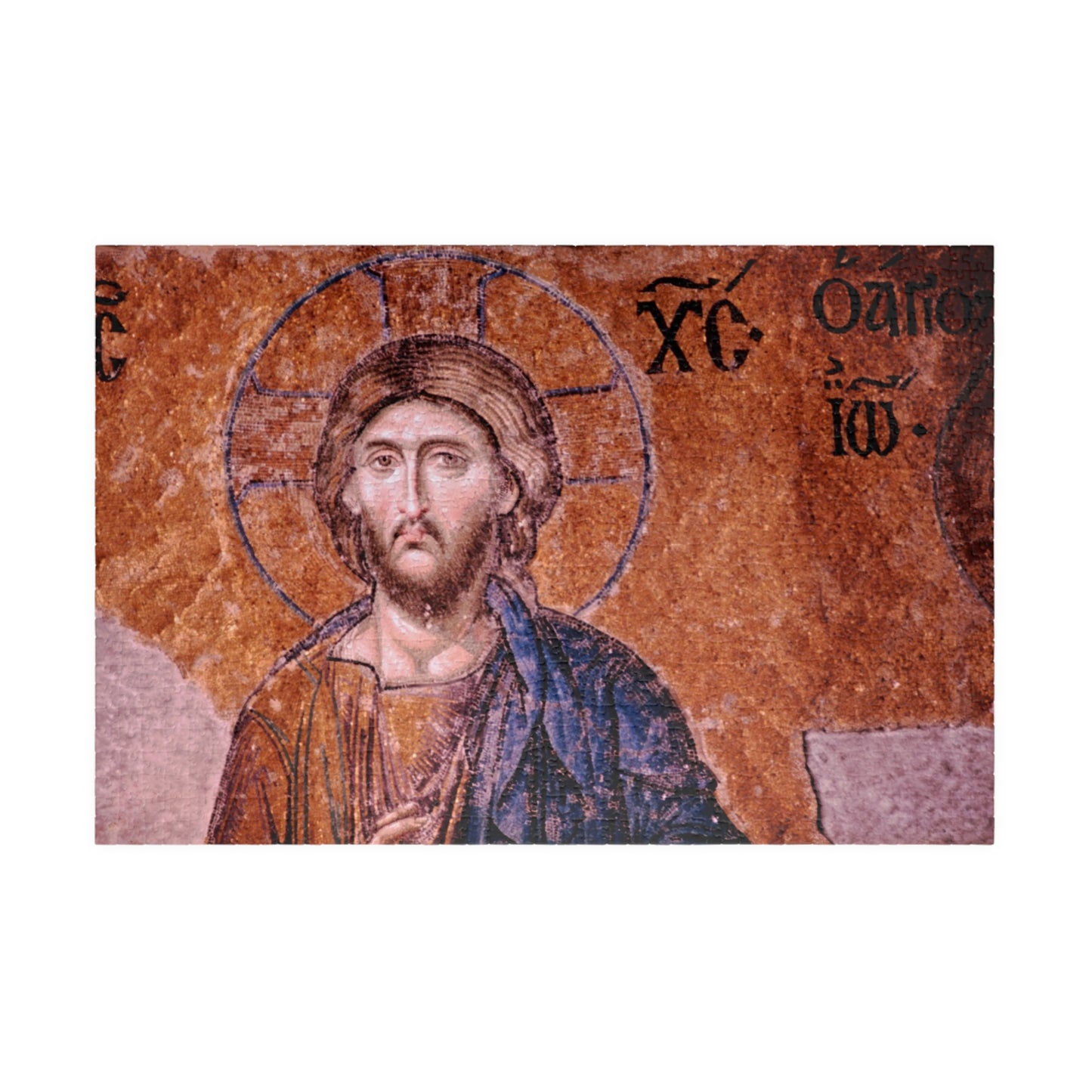 Christ Pantocrator - Hagia Sophia's Deësis mosaic, Sultanahmet, Istanbul, Turkey, 1963 - Vintage Jigsaw Puzzle