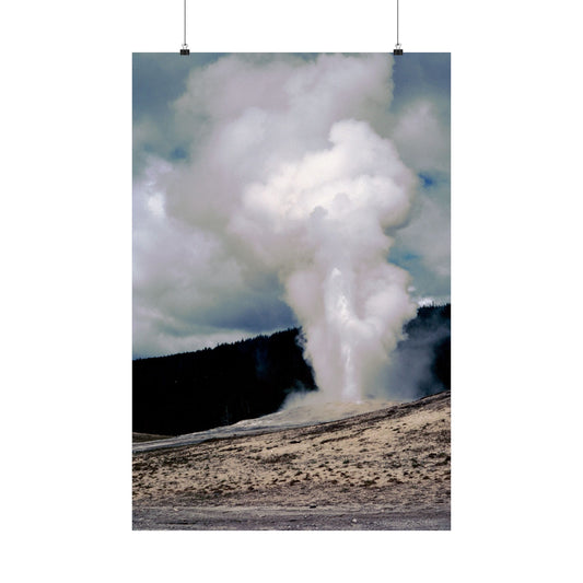 Old Faithful, Yellowstone National Park, 1969 - Matte Poster