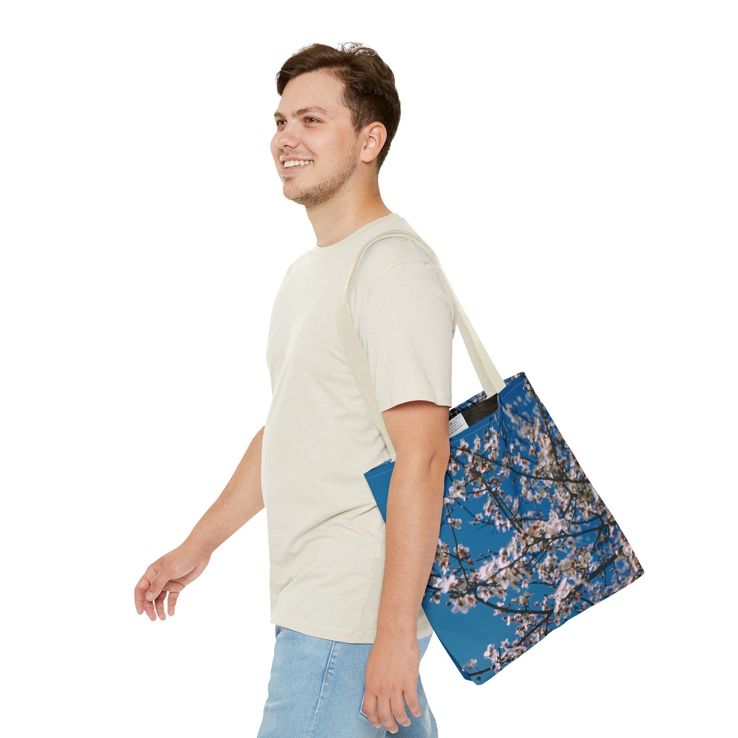 Cherry Blossoms in Blue - Tote Bag