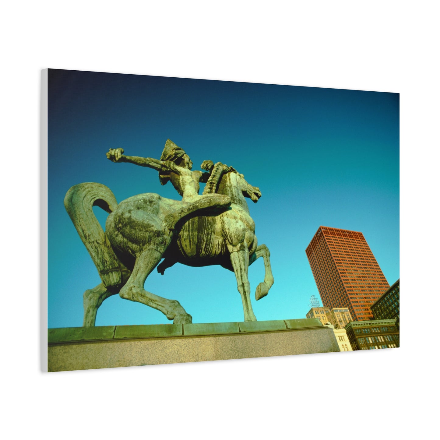 The Spearman, Grant Park, Chicago, 1974 - Matte Canvas, Stretched, 1.25"