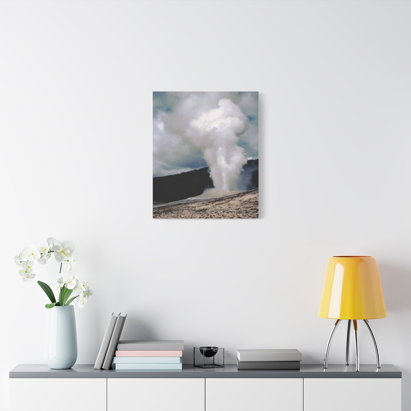 Old Faithful, Yellowstone National Park, 1969 - Matte Canvas, Stretched, 1.25 in