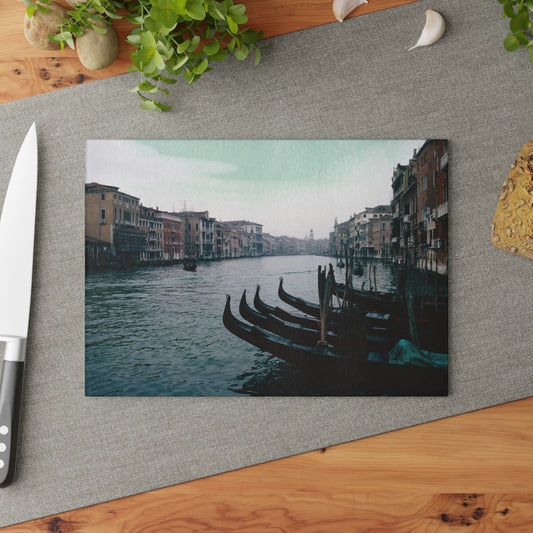 Venice, Italy, Grand Canal, 1976 - Glass Cutting Board