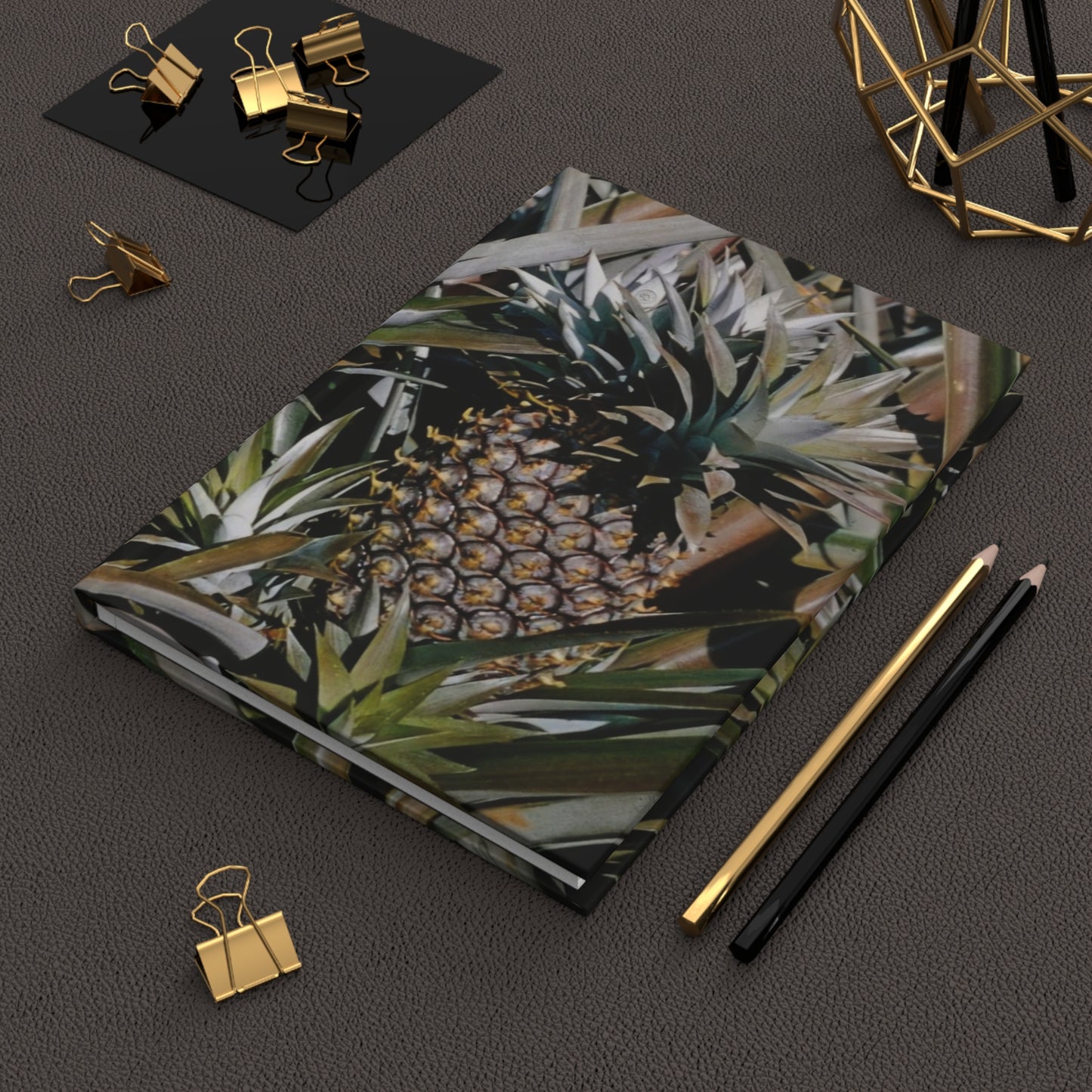 How about them pineapples? - Hardcover Journal Matte