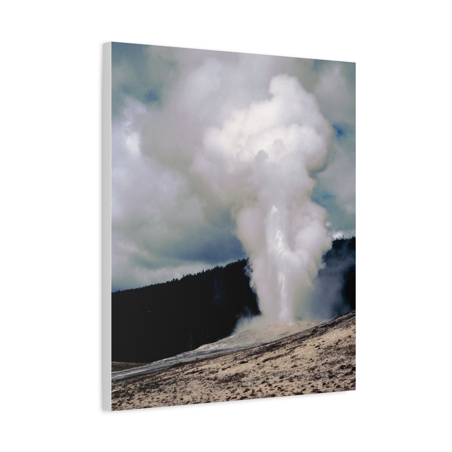 Old Faithful, Yellowstone National Park, 1969 - Matte Canvas, Stretched, 1.25 in