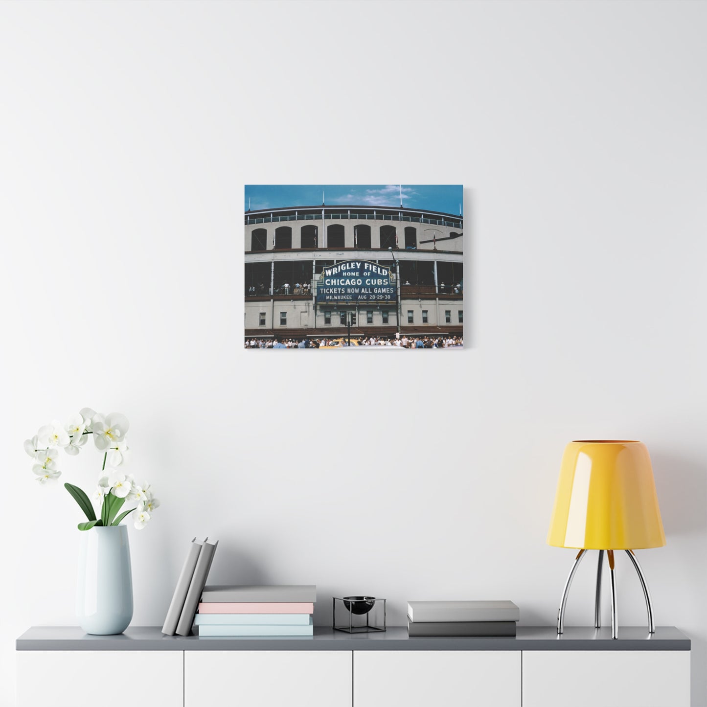 Wrigley Field, Home Of Chicago Cubs, August, 1959 - Matte Canvas, Stretched, 1.25 in