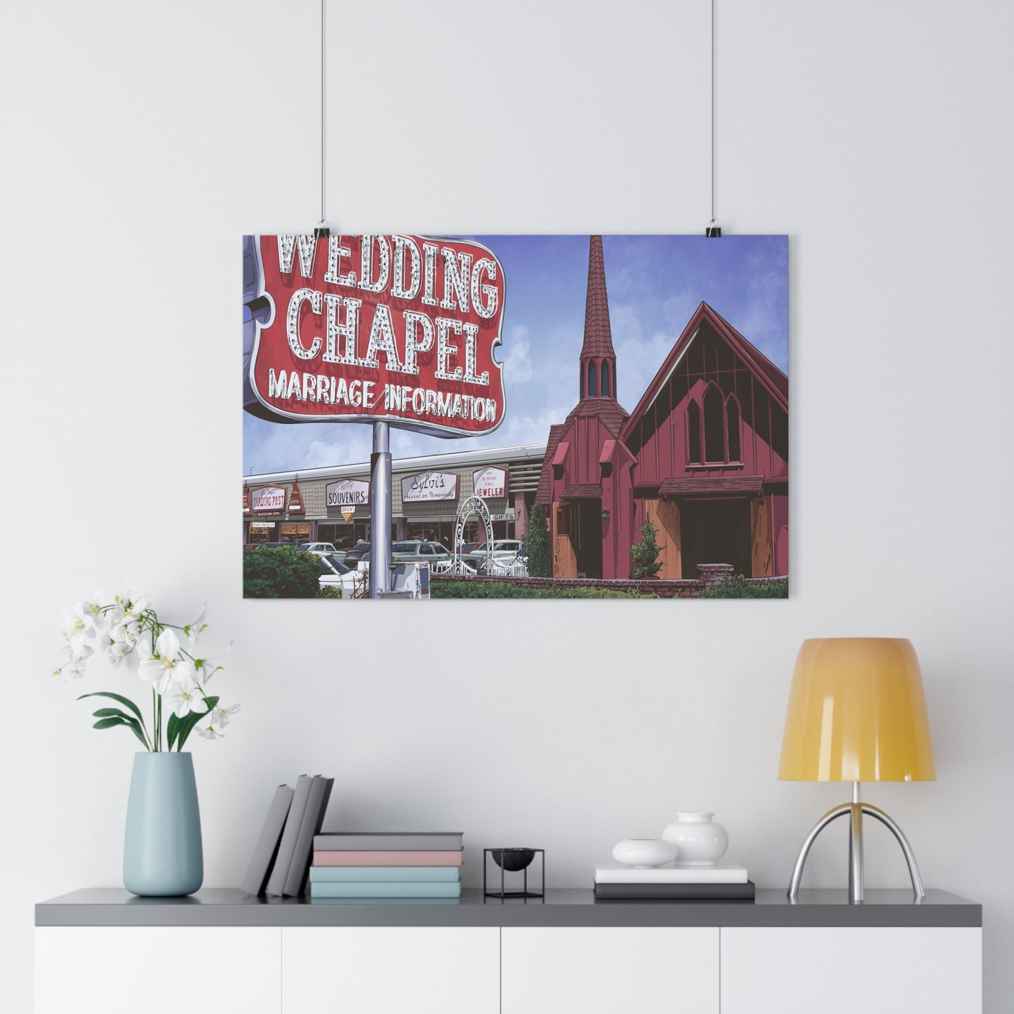 Let's Get Married In Vegas! - Fine Art Print