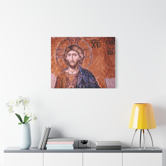 Christ Pantocrator - Hagia Sophia's Deësis mosaic, Sultanahmet, Istanbul, Turkey, 1963 - Matte Canvas, Stretched, 1.25 in