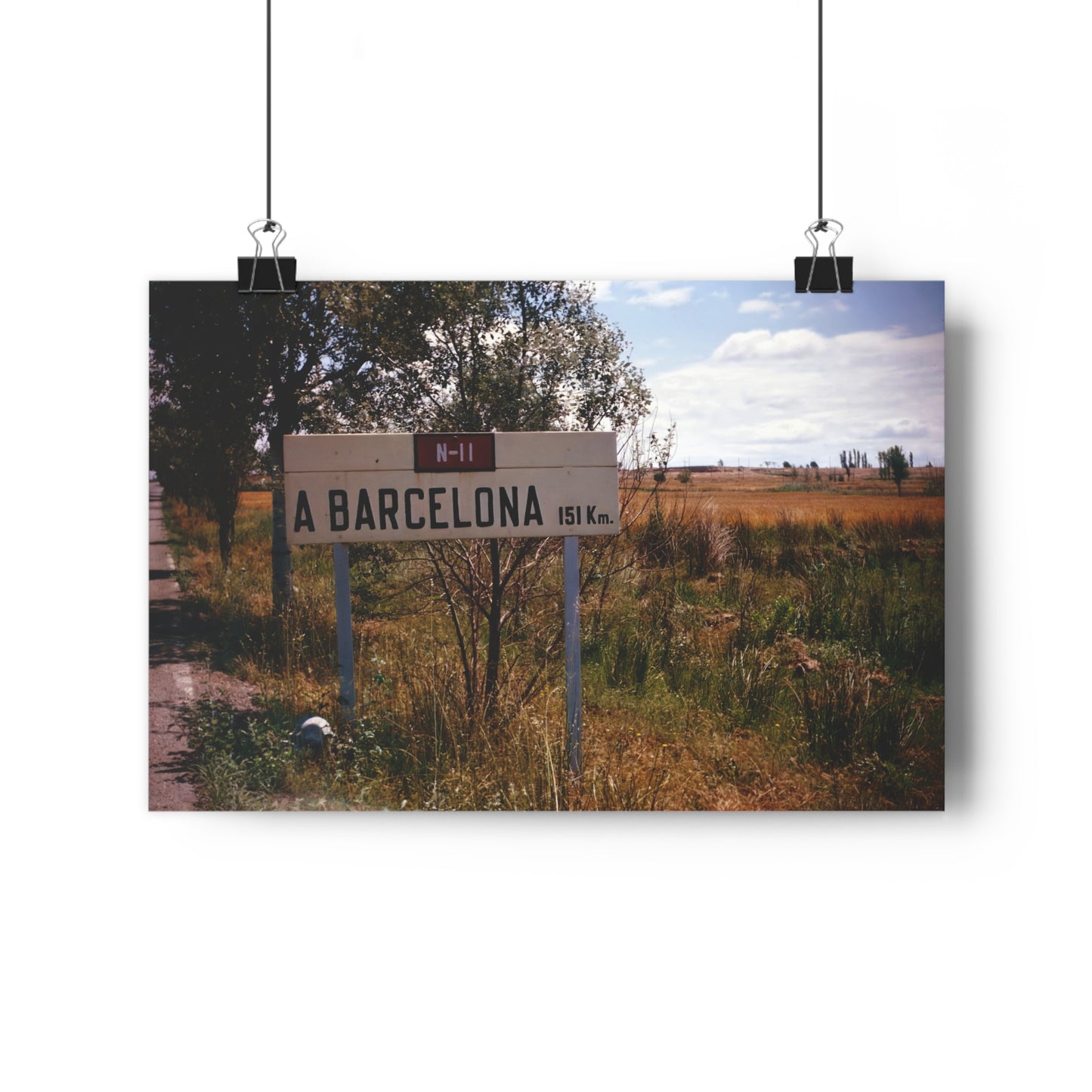 Barcelona 151Km - Fine Art Print