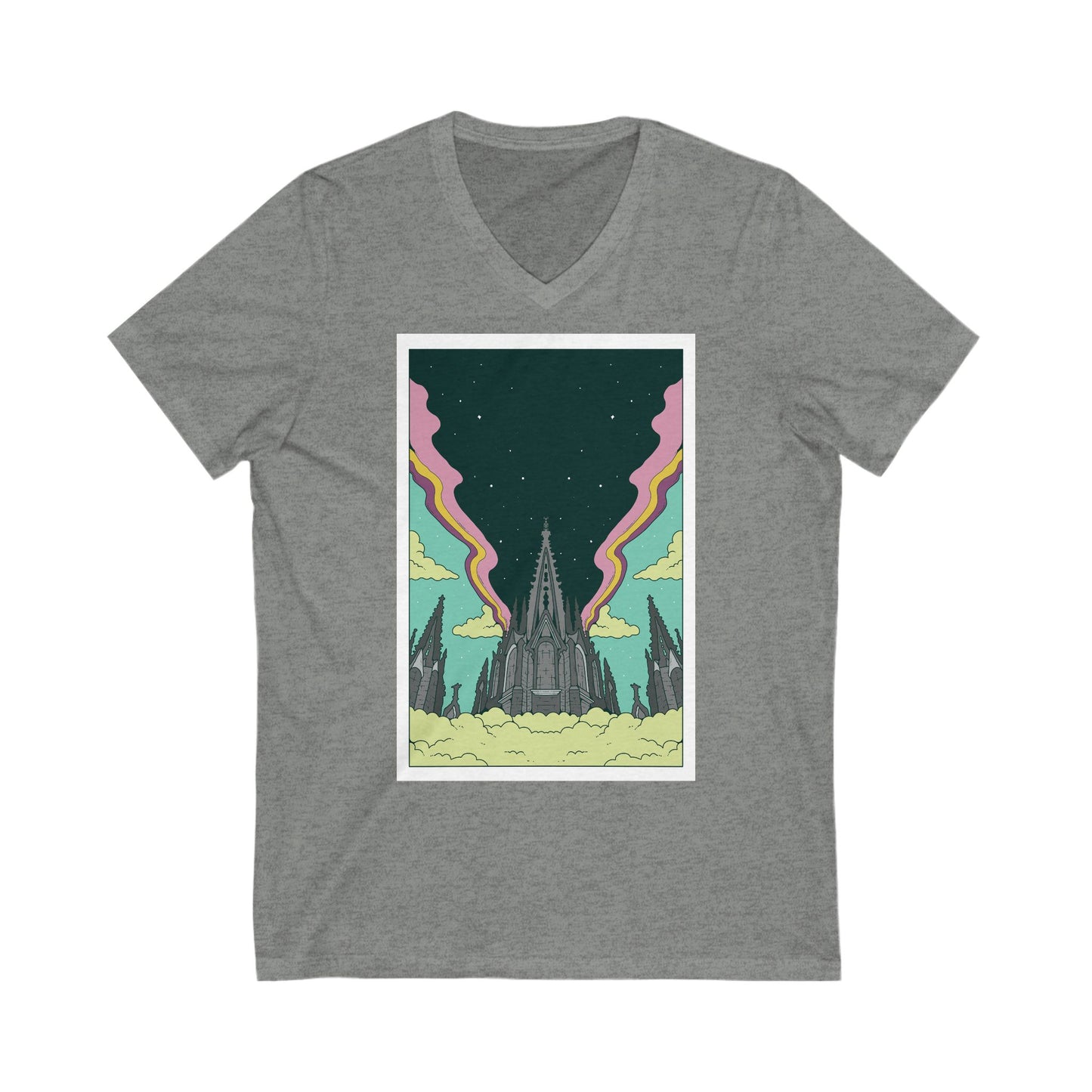 Trippy Barcelona - Unixex V-Neck Tee