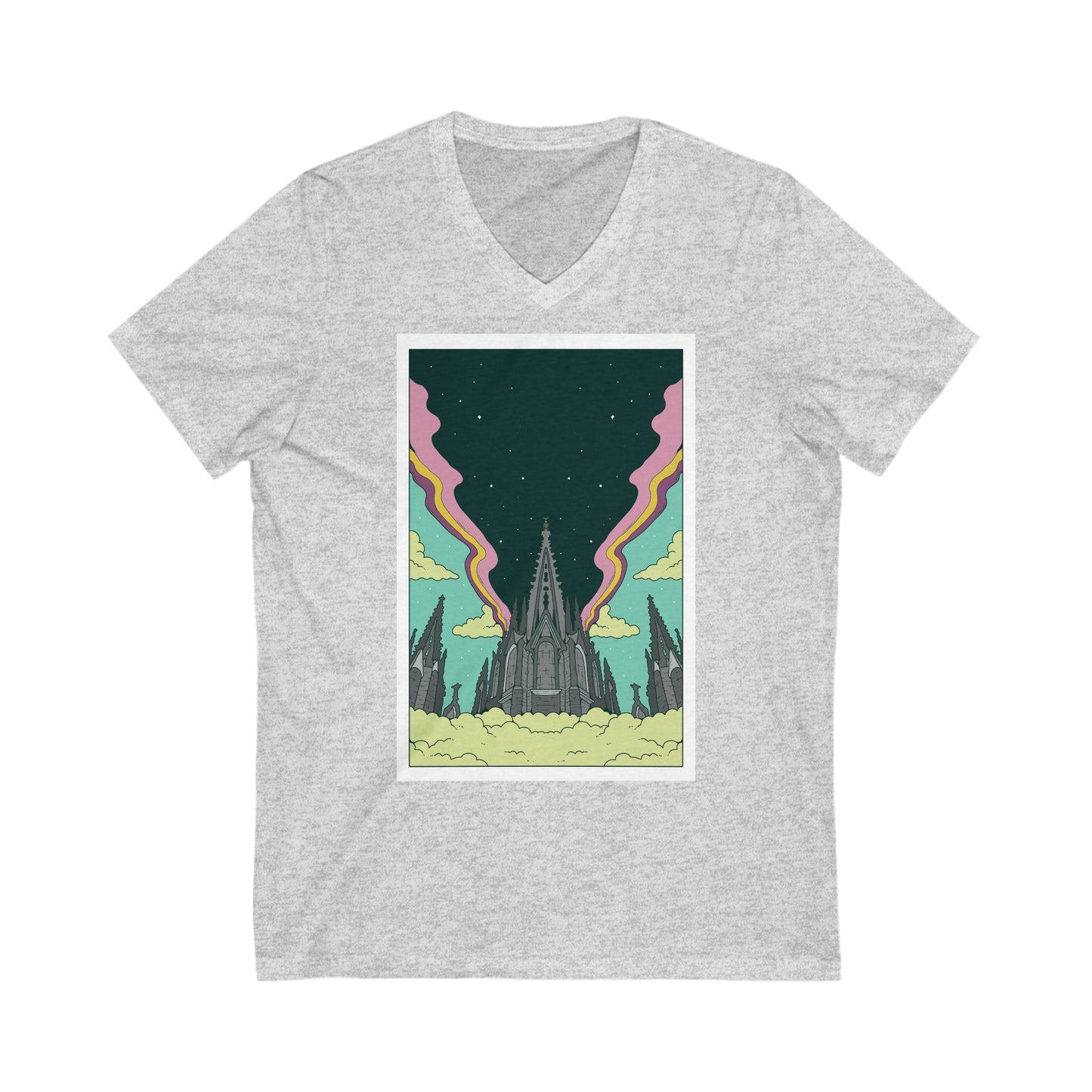 Trippy Barcelona - Unixex V-Neck Tee