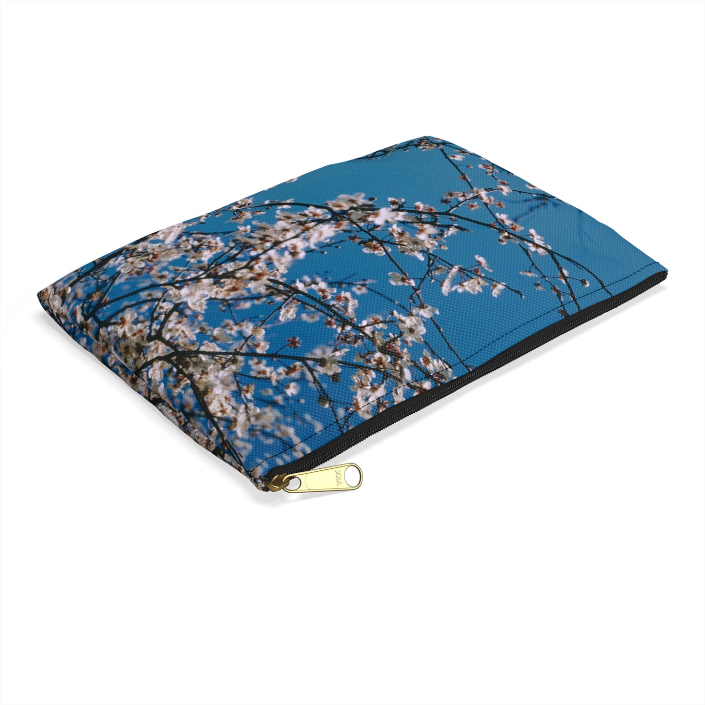 Cherry Blossoms in Blue - Makeup Pouch