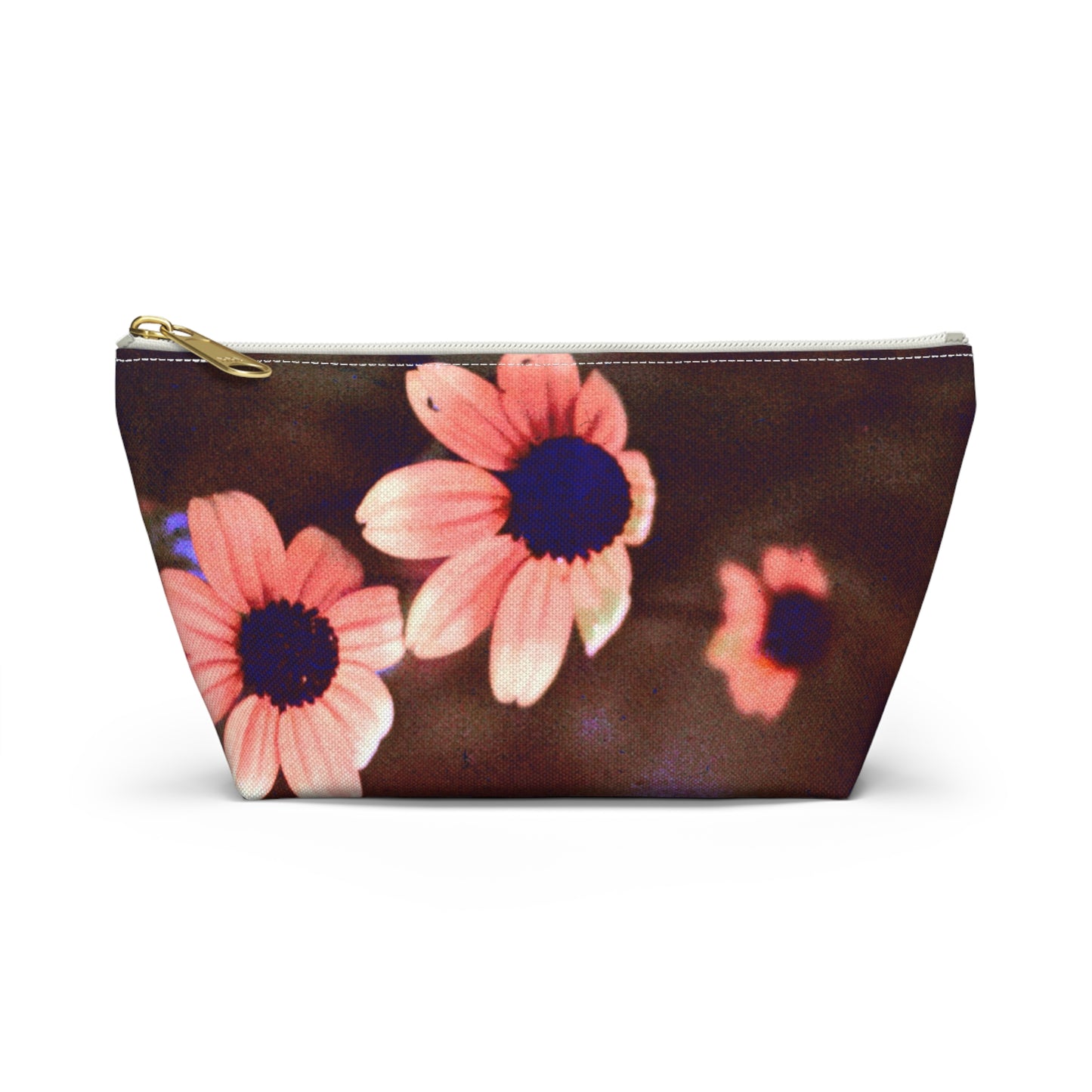 Pink Daisy at Dusk - Stand-up accessory bag