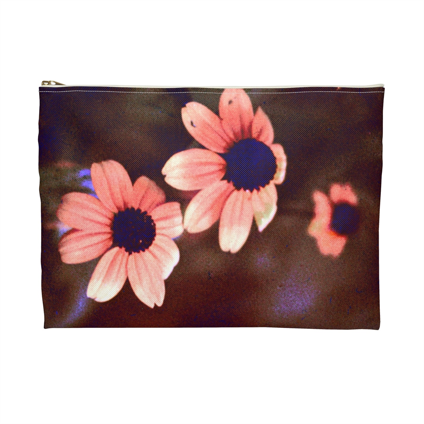 Pink Daisy at Dusk - Makeup pouch