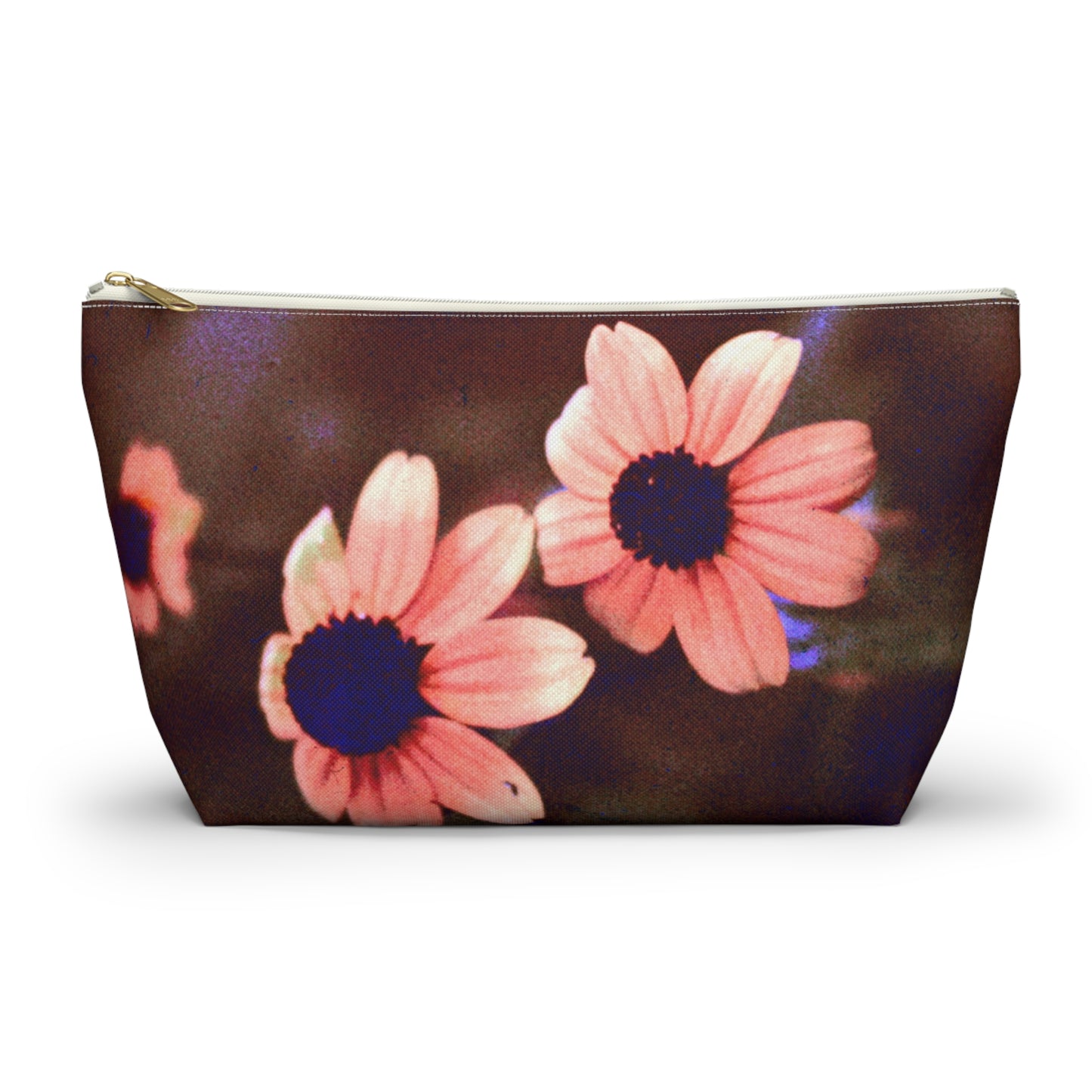 Pink Daisy at Dusk - Stand-up accessory bag