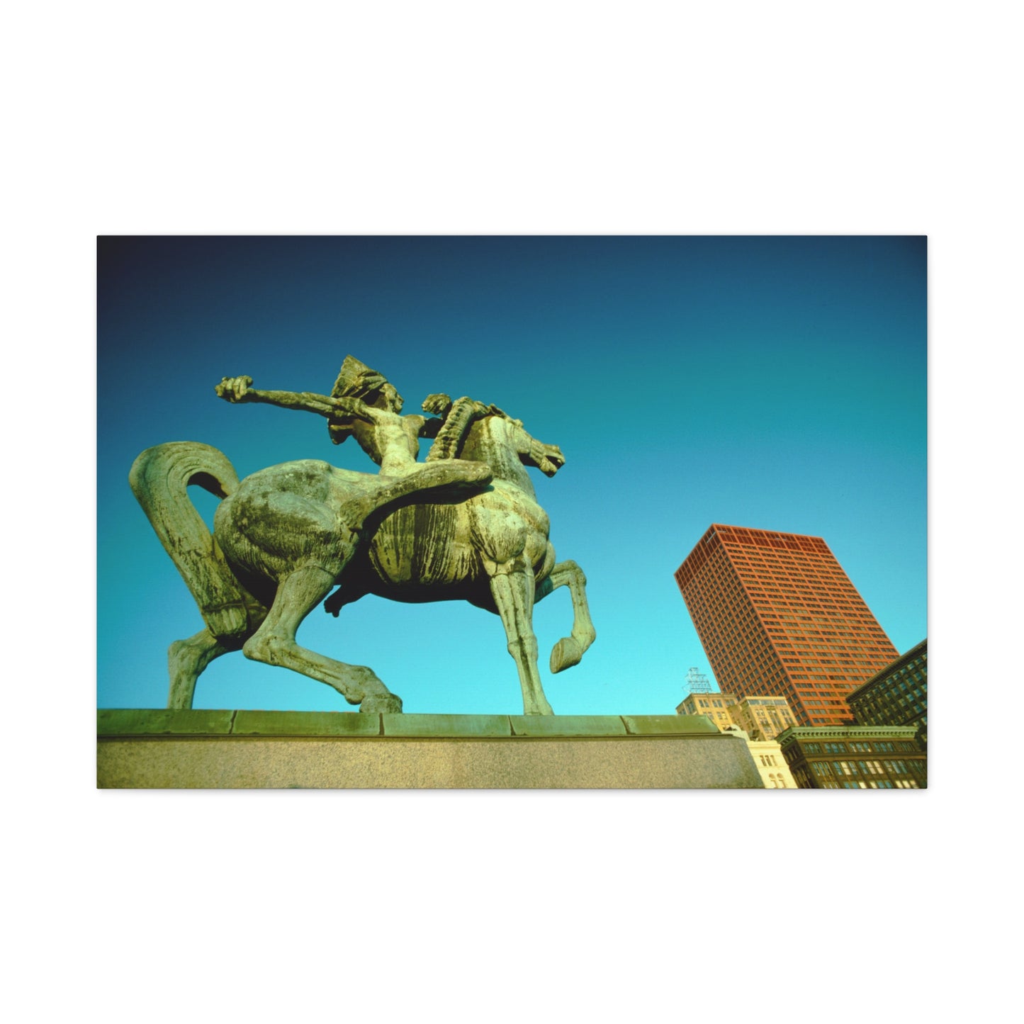 The Spearman, Grant Park, Chicago, 1974 - Matte Canvas, Stretched, 1.25"