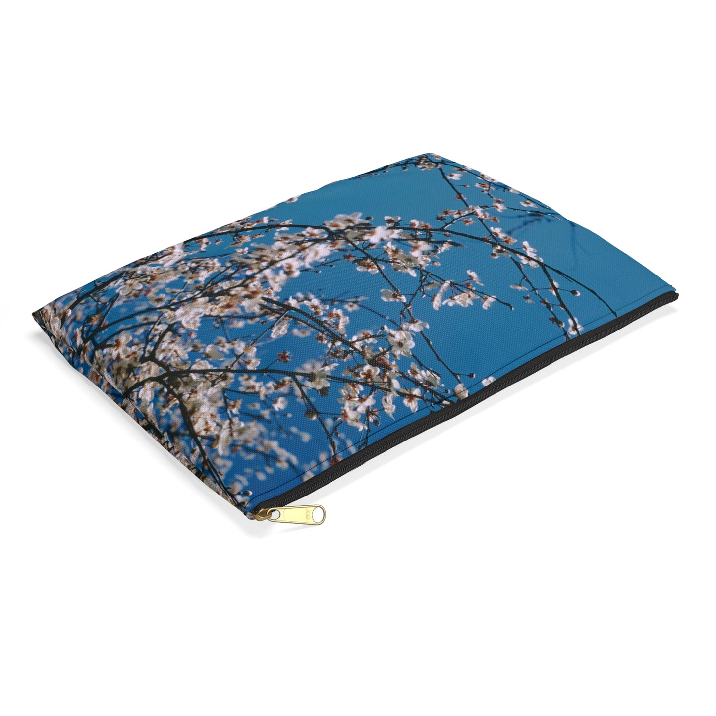 Cherry Blossoms in Blue - Makeup Pouch