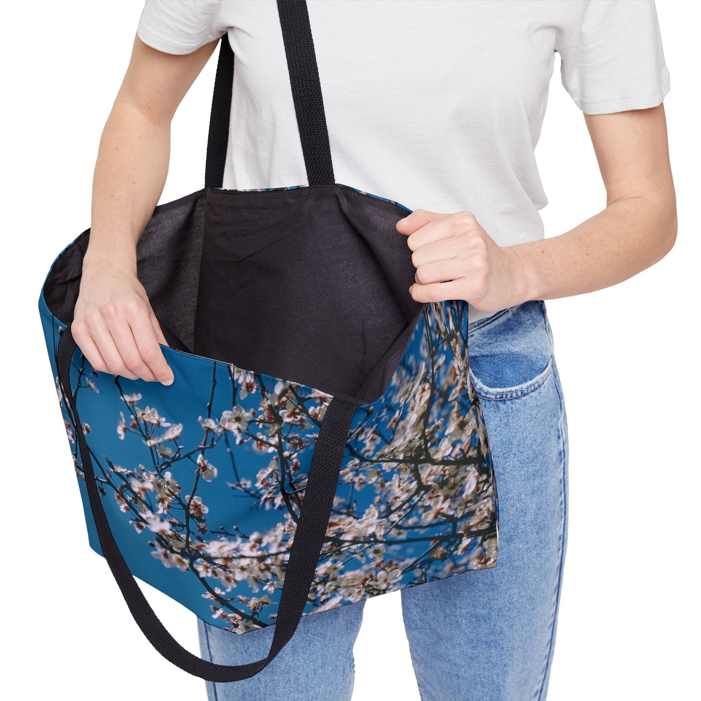 Cherry Blossoms in Blue - Weekender Tote Bag