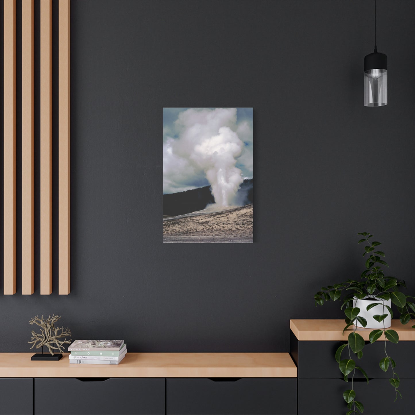 Old Faithful, Yellowstone National Park, 1969 - Matte Canvas, Stretched, 1.25 in