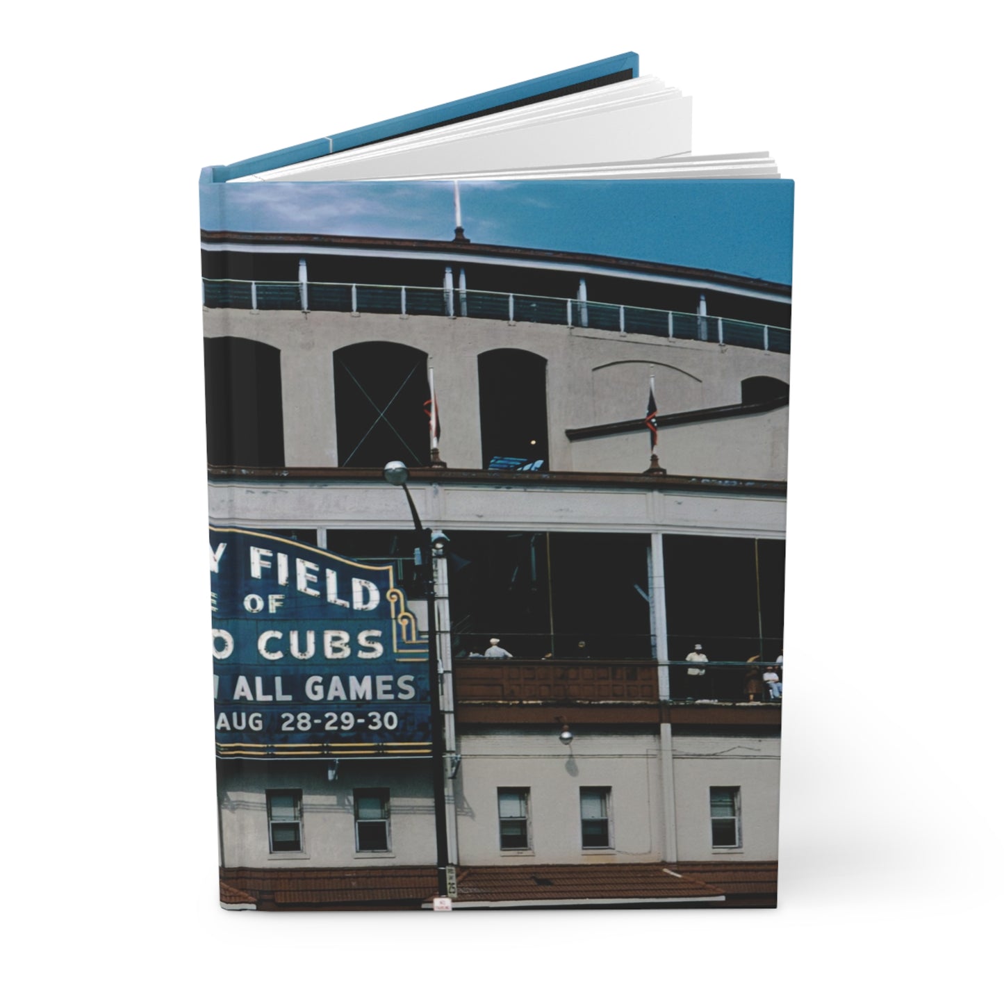 Wrigley Field, Home of Chicago Cubs, August 1959 - Hardcover Journal Matte