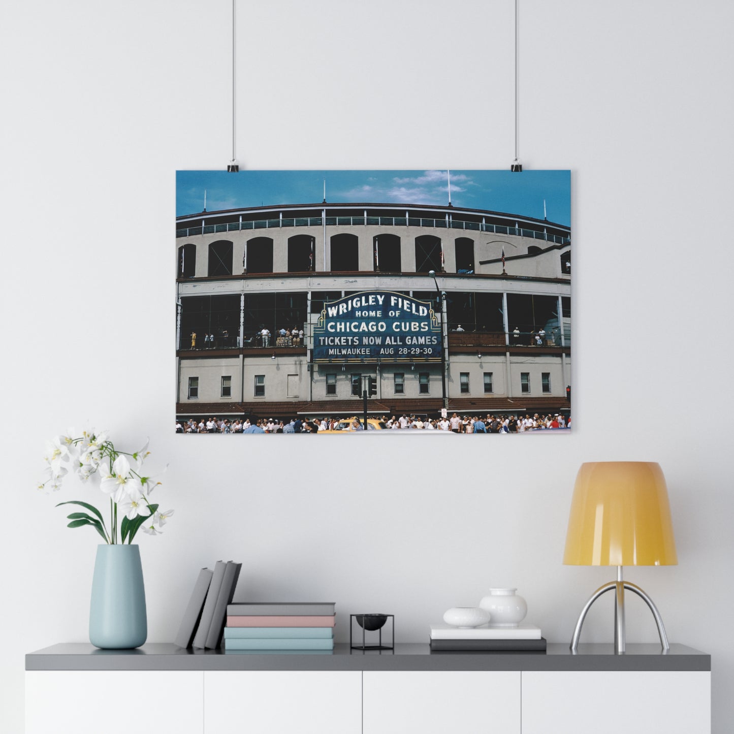 Wrigley Field, Home Of Chicago Cubs, August, 1959 - Giclée Fine Art Print