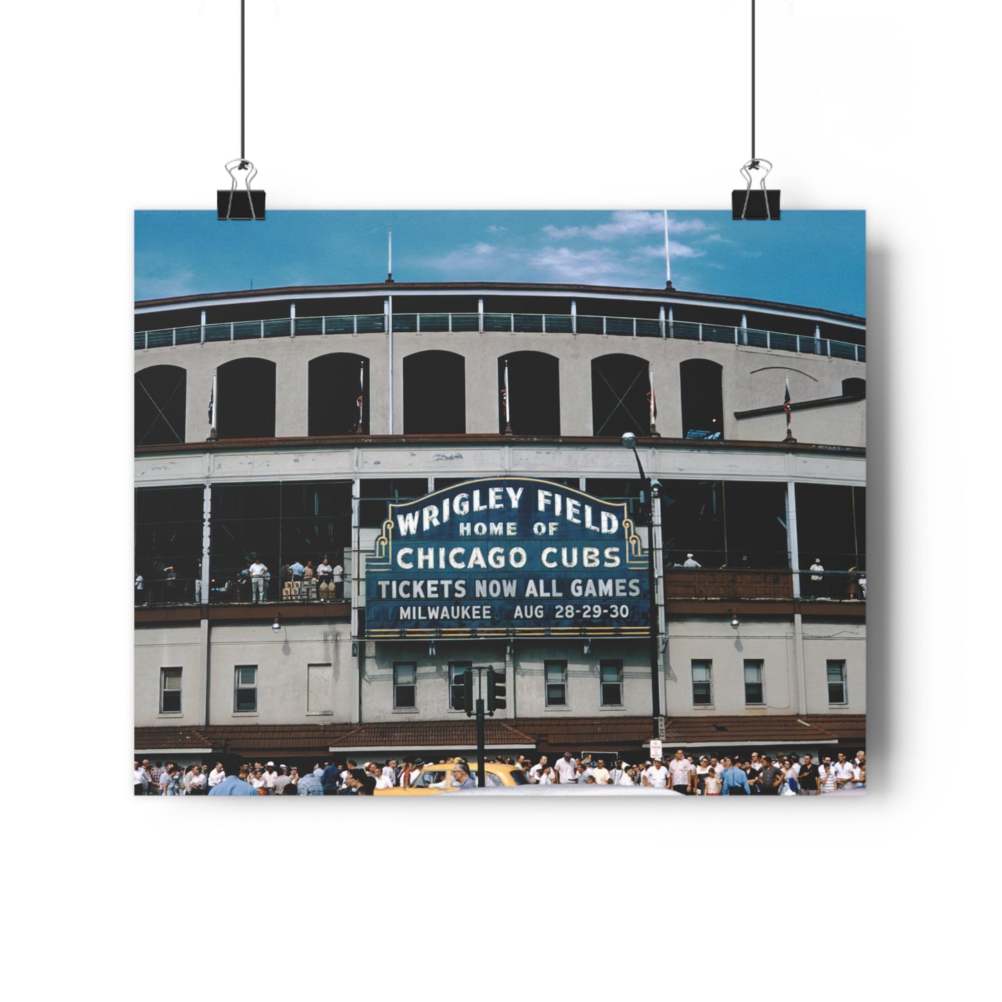 Wrigley Field, Home Of Chicago Cubs, August, 1959 - Giclée Fine Art Print