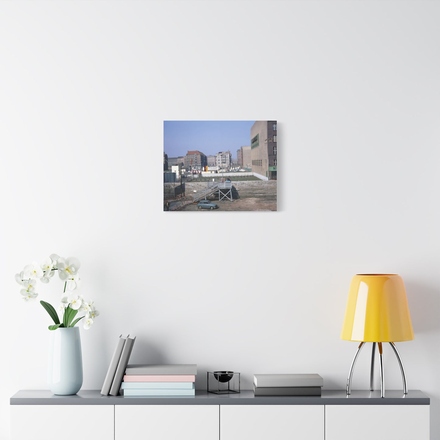 Checkpoint Charlie, Berlin, Germany, 1969 - Matte Canvas, Stretched, 1.25 in