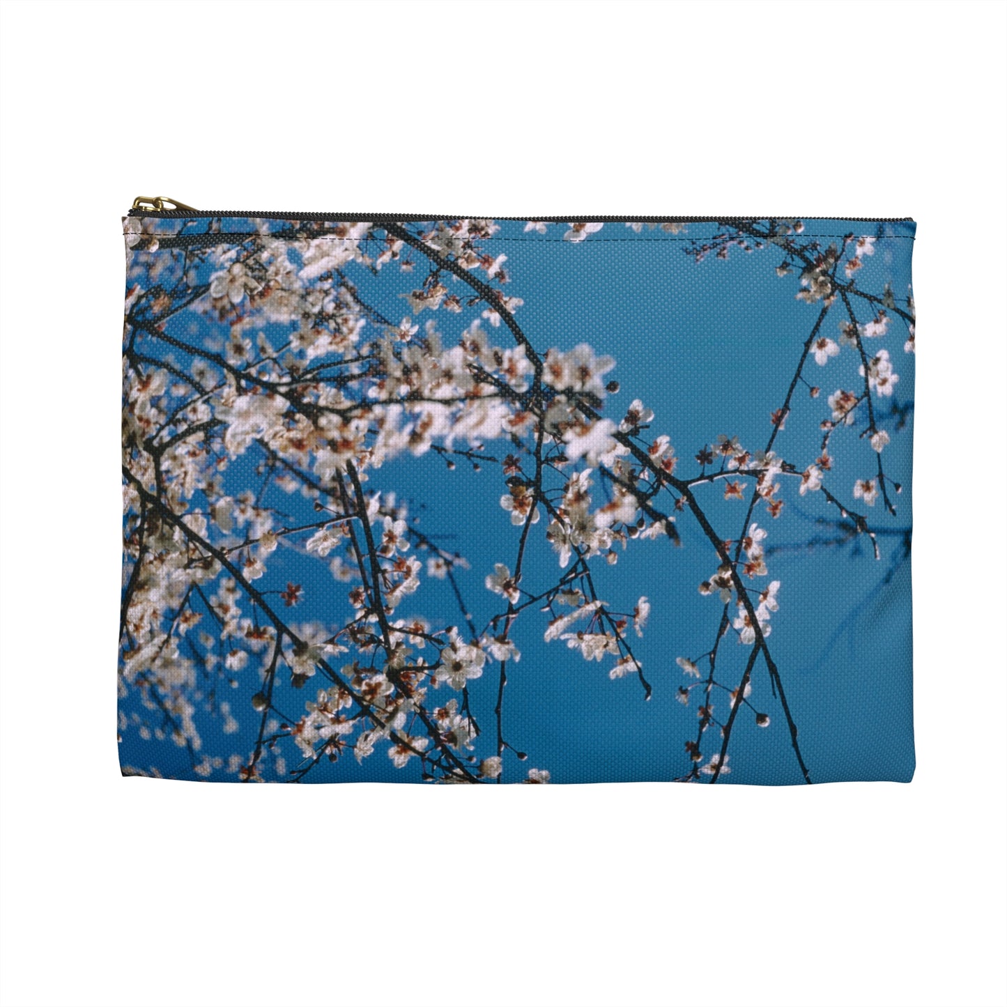 Cherry Blossoms in Blue - Makeup Pouch