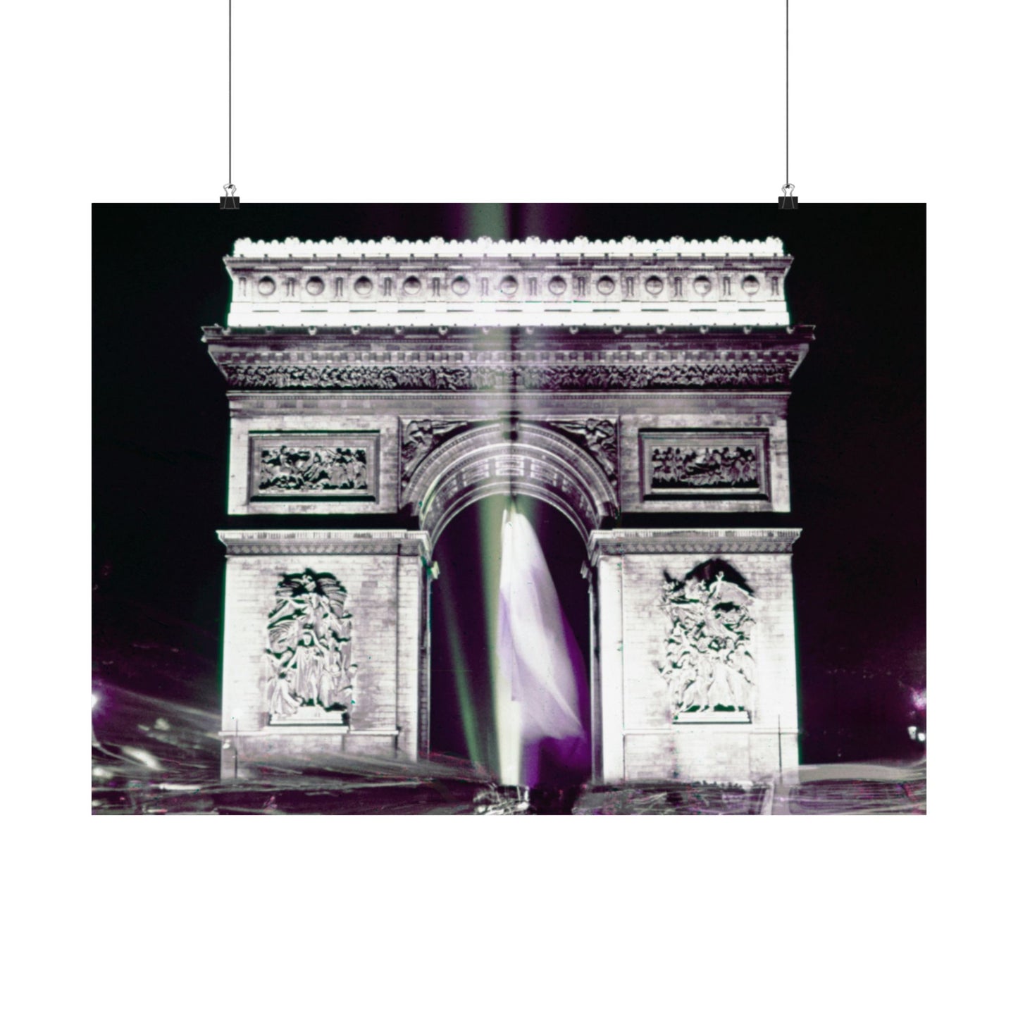 Arc De Triomphe Time-lapse, Circa Mid 1960s - Matte Horizontal Posters