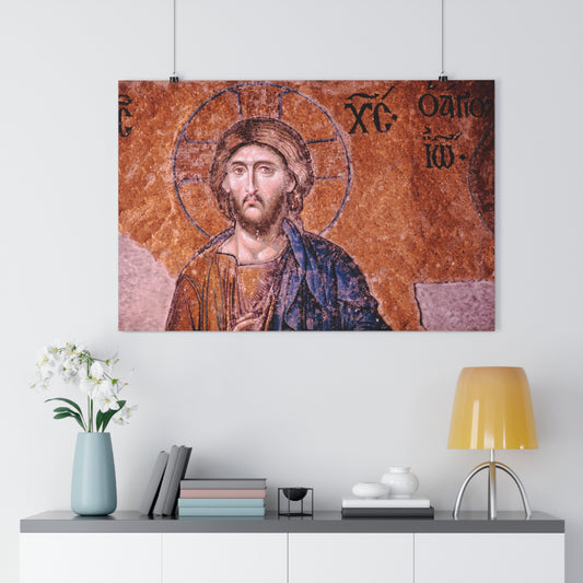 Christ Pantocrator - Hagia Sophia's Deësis mosaic, Sultanahmet, Istanbul, Turkey, 1963 - Giclée Fine Art Print