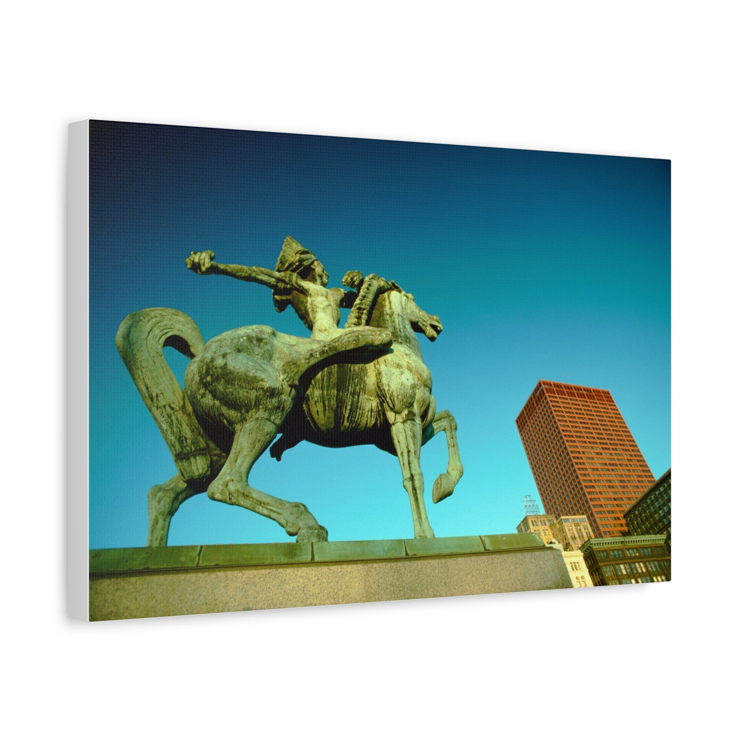 The Spearman, Grant Park, Chicago, 1974 - Matte Canvas, Stretched, 1.25"