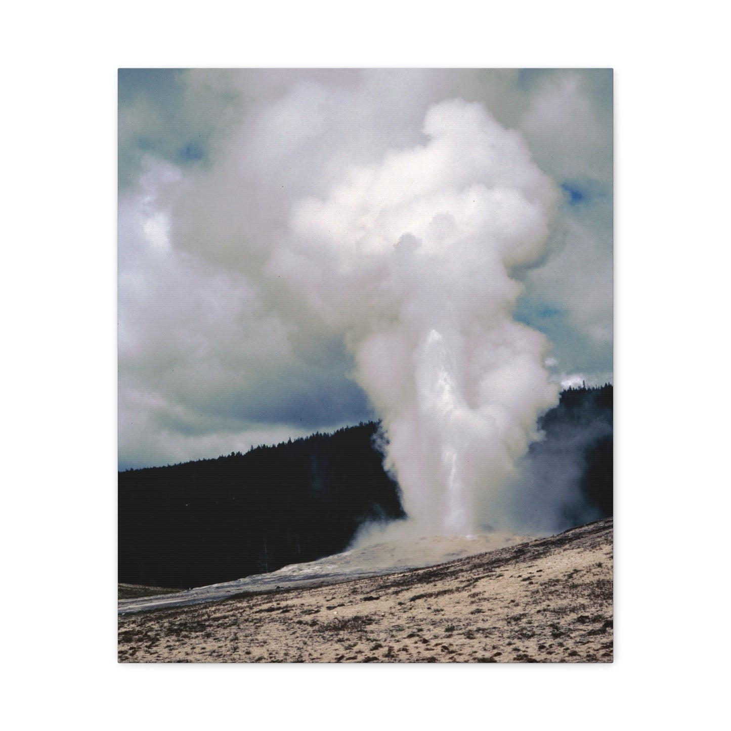 Old Faithful, Yellowstone National Park, 1969 - Matte Canvas, Stretched, 1.25 in