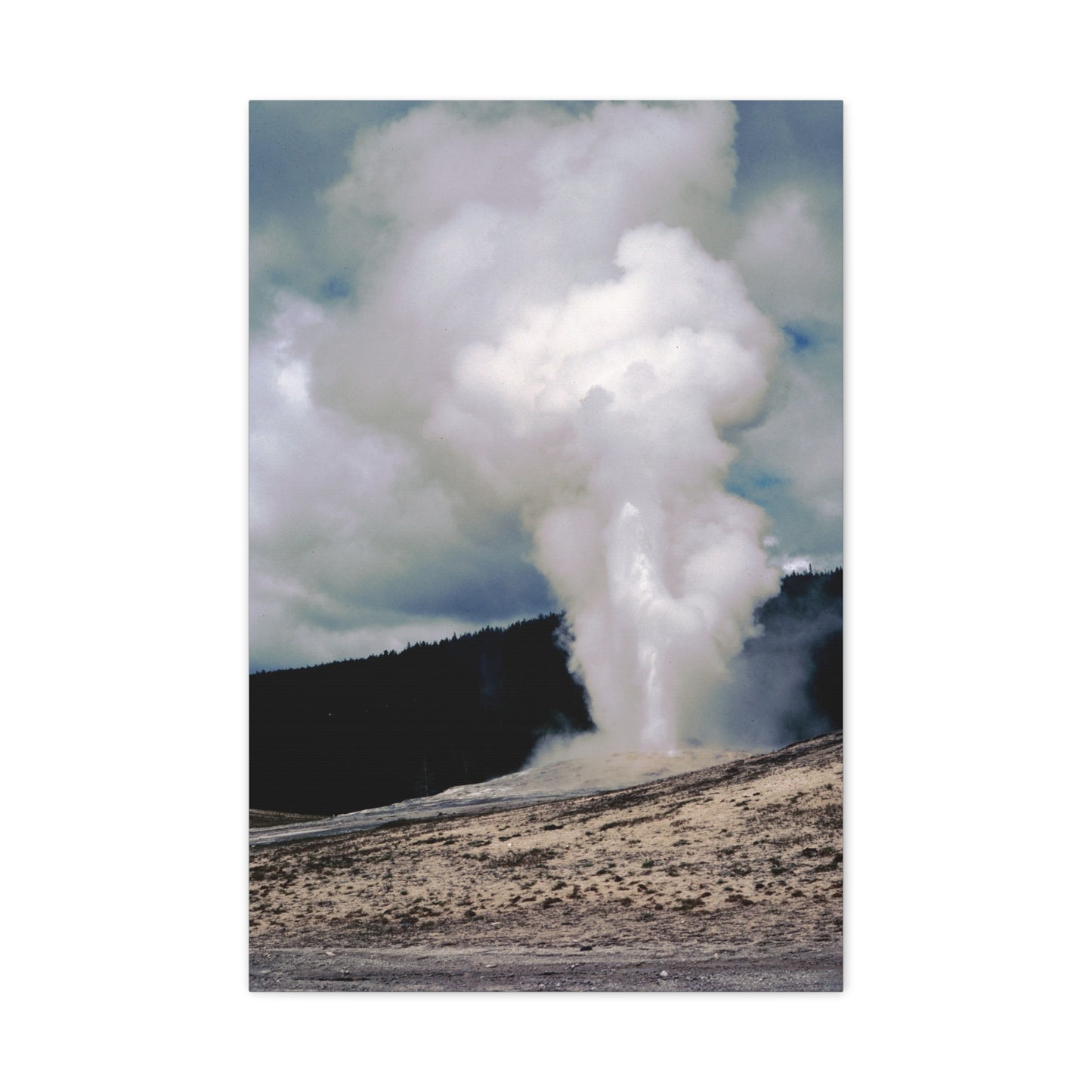 Old Faithful, Yellowstone National Park, 1969 - Matte Canvas, Stretched, 1.25 in