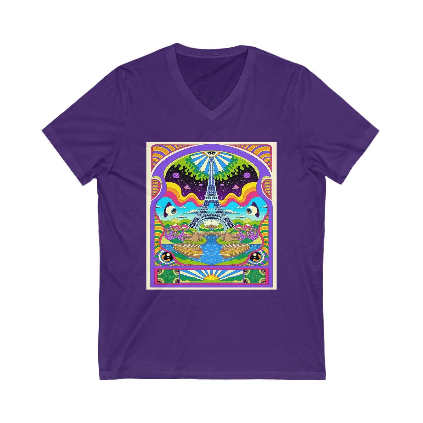 Trippy Paris - V-Neck Tee